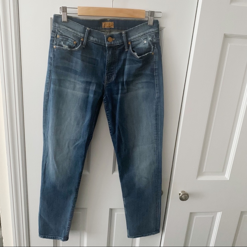 Mother The Dropout Boyfriend Jeans (Tequila Truth) Gem